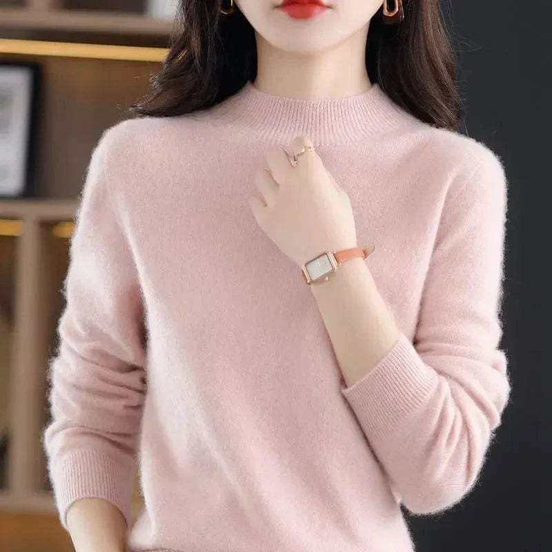 MW | Weichen Strickpullover mit Rollkragen
