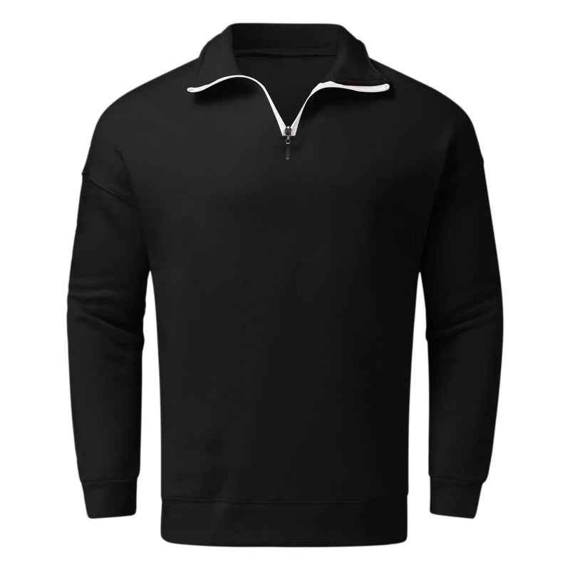 MW | Einfarbiger Kapuzenloser Pullover