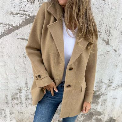MW | Stromlinienförmige Jacke mit Knöpfen für Frauen