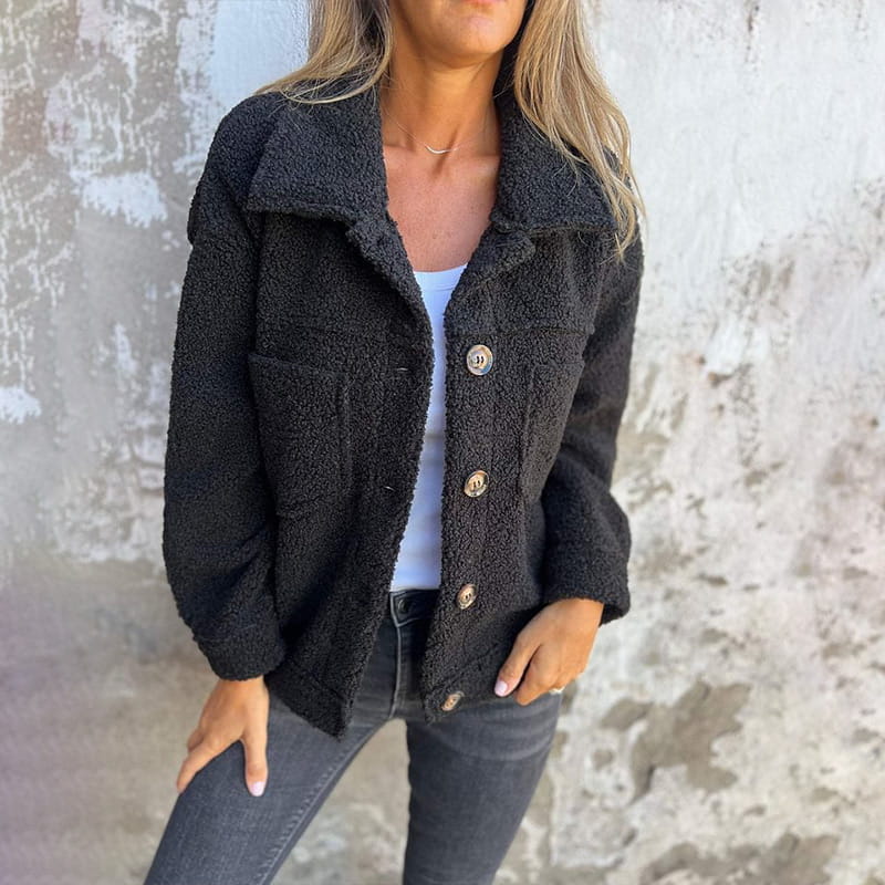 MW | Warme Jacke mit Kragen für Frauen