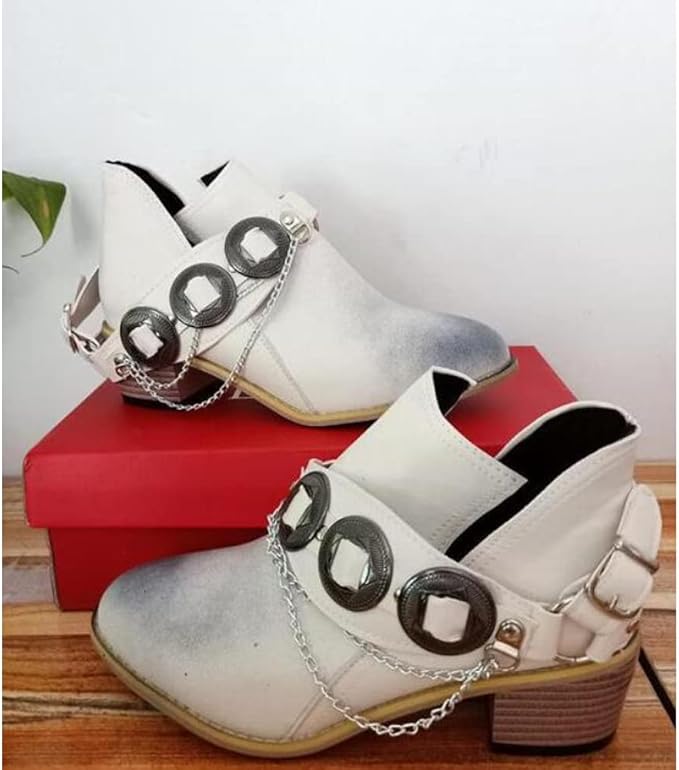 MW | Chunky Mid Heel Vintage Schuhe