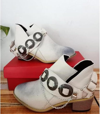MW | Chunky Mid Heel Vintage Schuhe