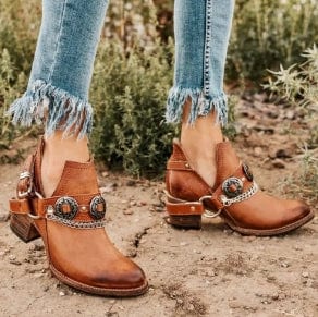 MW | Chunky Mid Heel Vintage Schuhe