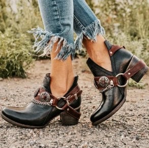 MW | Chunky Mid Heel Vintage Schuhe