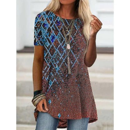 MW | Boho-inspiriertes bedrucktes Hemd